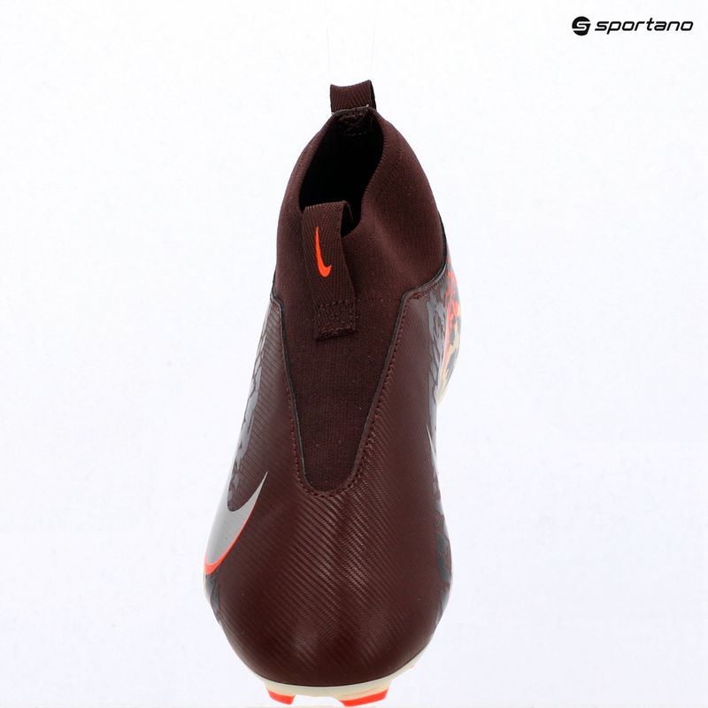 Gyerek focicipő Nike United Jr. Mercurial Superfly 10 Academy MG burgundy crush/metallic silver 9