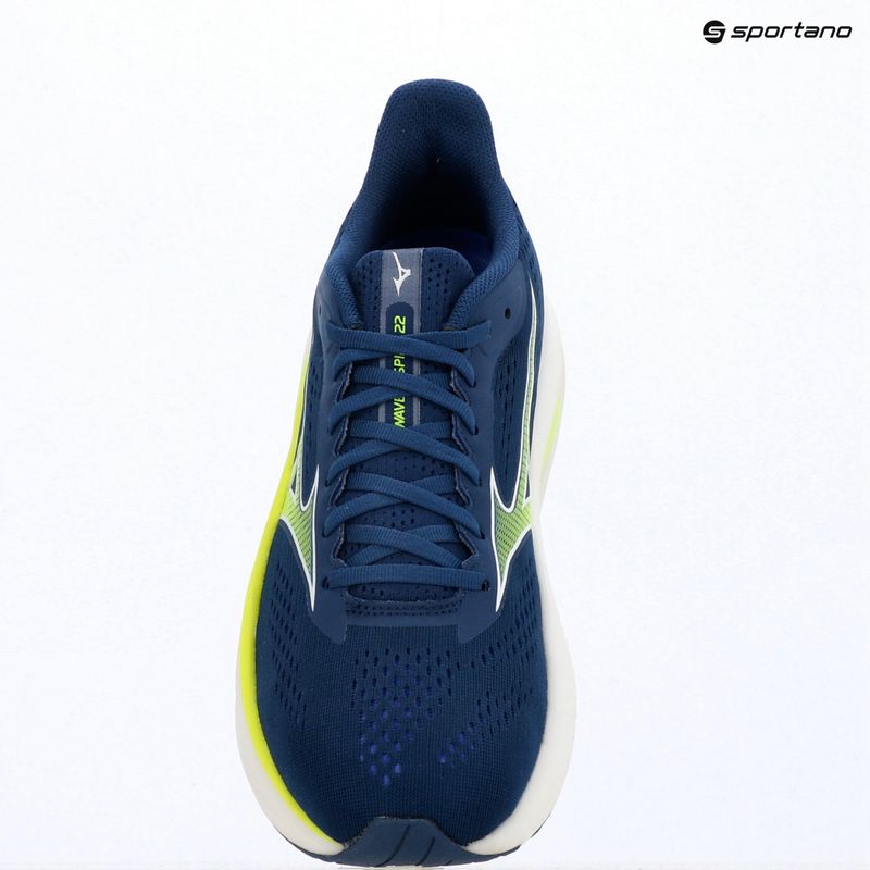 Férfi futócipő Mizuno Wave Inspire 22 estate blue/lightning yellow 9