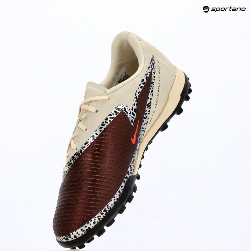Férfi futballcipő Nike United Phantom 6 Low Academy TF burgundy crush/fossil/university red 14