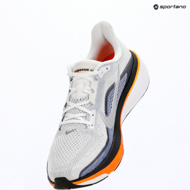 Férfi futócipő Nike Pegasus 42 white/lapis/total orange/metallic silver 14
