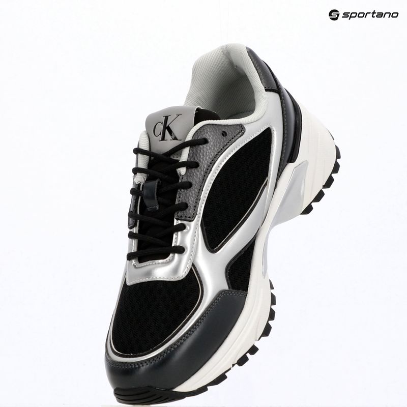 Férfi cipők Calvin Klein YM0YM01402 Hike Runner Laceup Mesh Mix black/silver 9