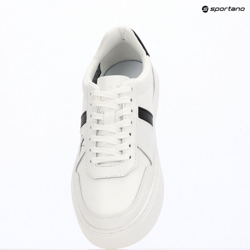 Férfi cipők Calvin Klein HM0HM02237 Classic Cups Lace Leather EMB Tongue bright white/black 9