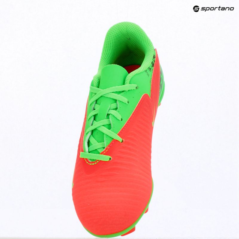 Gyerek focicipő Nike Jr. Phantom 6 Club Erling Haaland MG hot punch/green strike/black 15