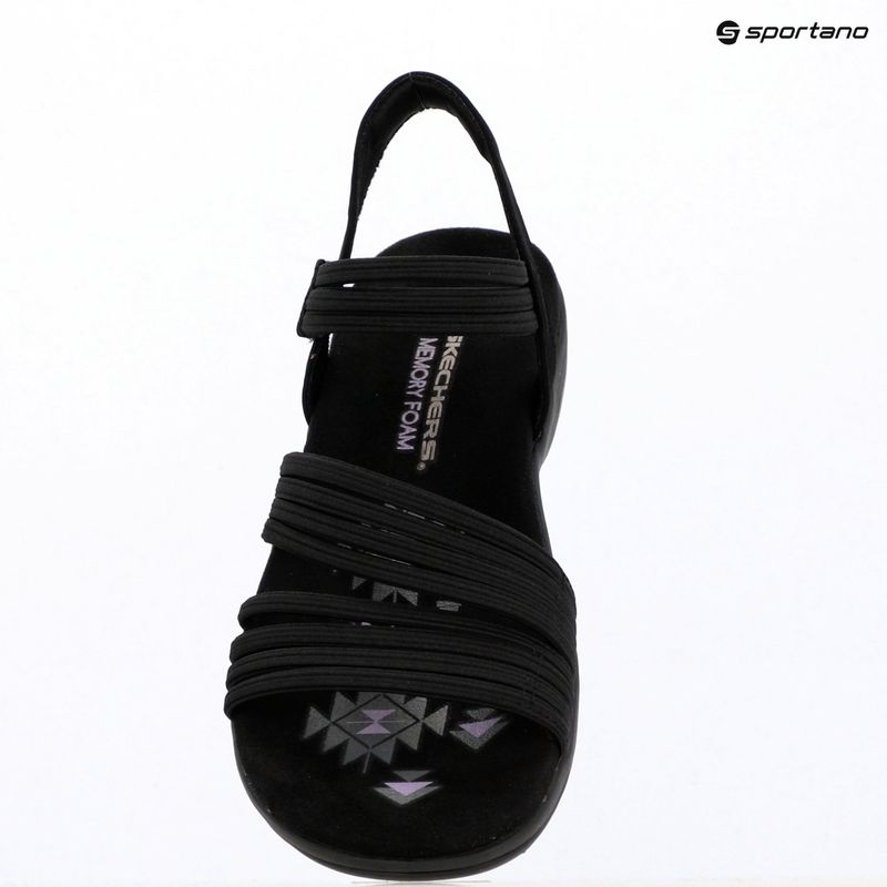 Női szandálok SKECHERS Reggae Slim Coffee Run black 11