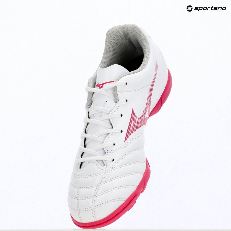 Gyerek focicipő Mizuno Monarcida Neo III Select Jr AS white/fuchsia purple 12