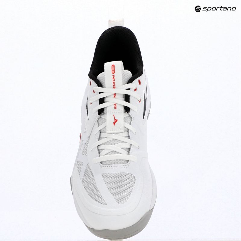 Röplabda cipő Mizuno Wave Momentum Pro white/black/fiery red 15