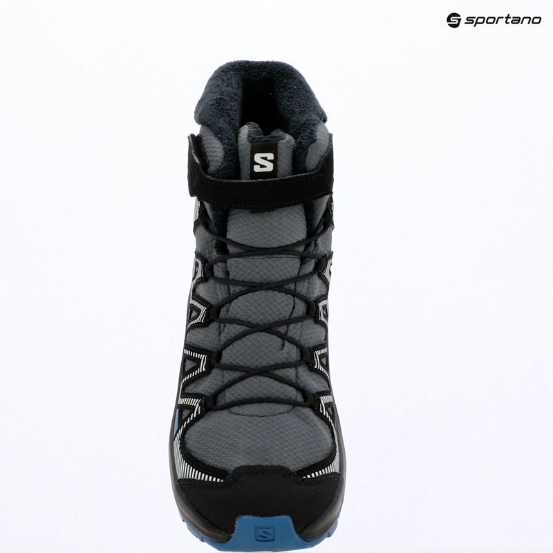 Gyermek túrabakancs Salomon XA Pro V8 Winter Waterproof turbulence / fekete / sötétkék 15