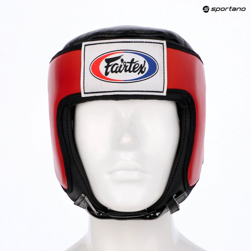 Sisak ochronny Fairtex Muay Thai & Kickboxing Competition red 6