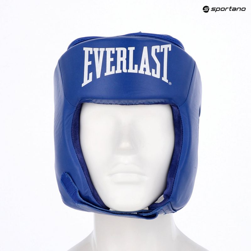 Bokszsisak Everlast amatőr versenyzői fejvédő kék 4