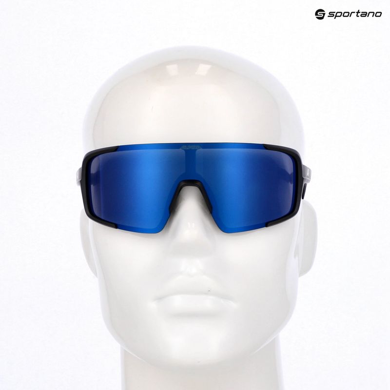 Napszemüveg Alpina Lumin black matt/blue mirror 7