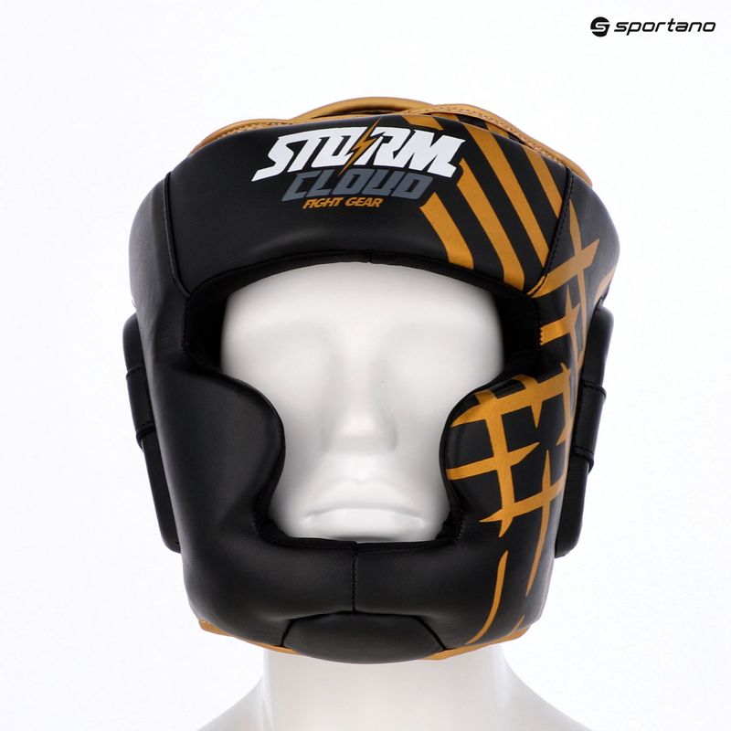 Boksz fejvédő StormCloud Lynx black/gold 9