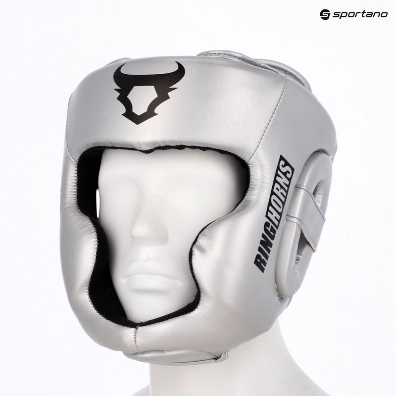 Bokszisak Venum Ringhorns Charger Headgear silver/black 8