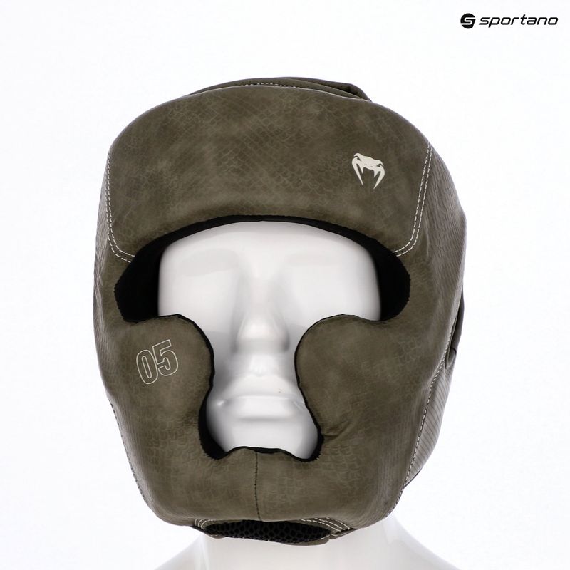Box fejvédő Venum Impact Evo Scales Headgear army green 14