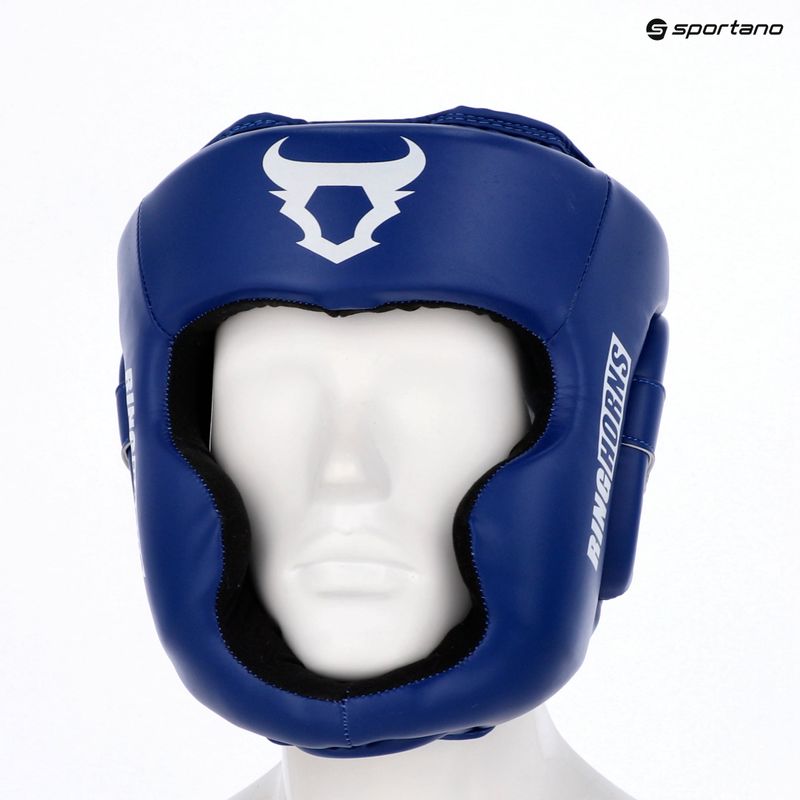 Bokszisak Venum Ringhorns Charger Headgear navy blue/red 8
