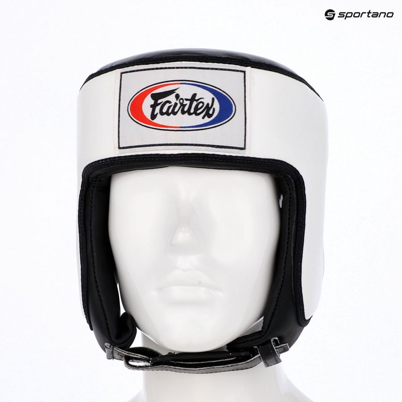 Fairtex Muay Thai & Kickboxing Competition fehér bokszsisak 6