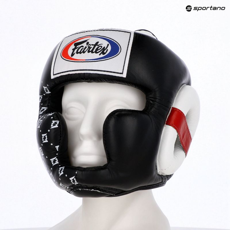 Box fejvédő Fairtex Super Sparring black/white 6