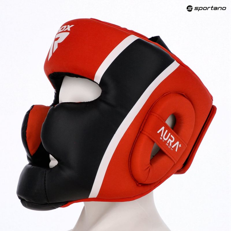 Box fejvédő RDX Head Guard Aura Plus T-17 red 7