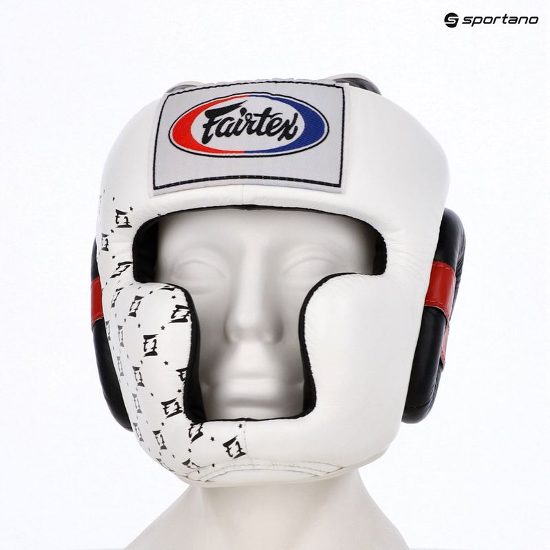 Box fejvédő Fairtex Super Sparring white/black 6