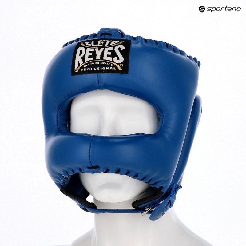 Cleto Reyes hegyes arcú nylon bárkás kék boxsisak 3