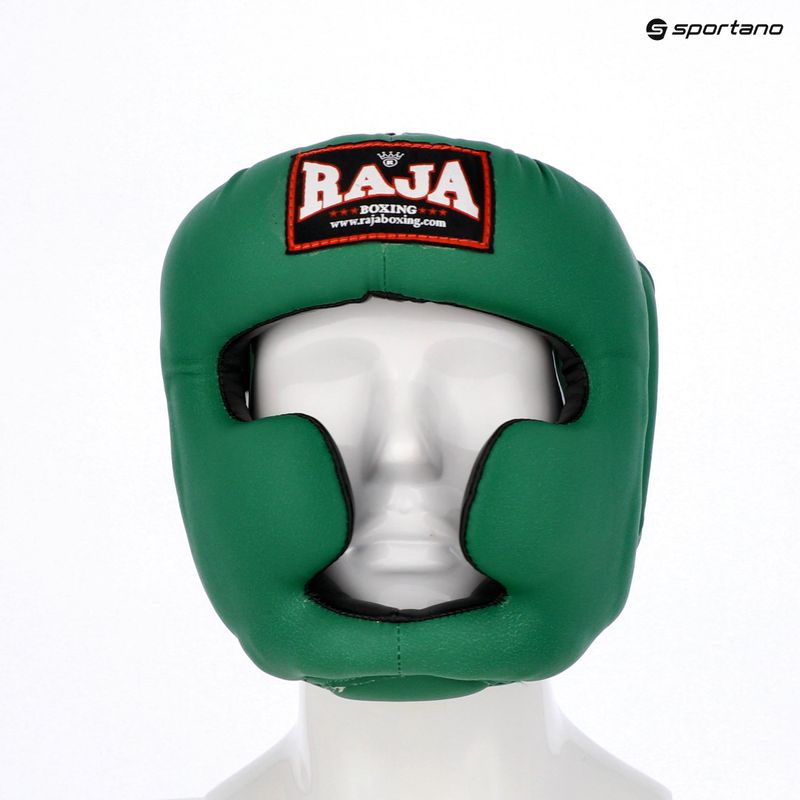 RAJA BOXING Semi bőr zöld bokszsisak 5