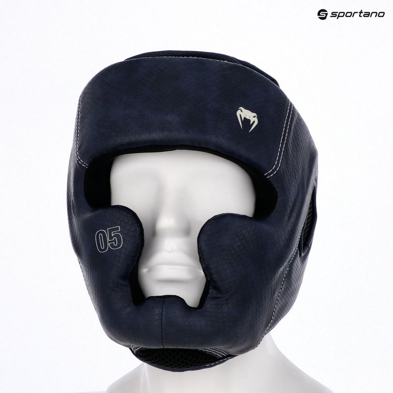 Boksz fejvédő Venum Impact Evo Scales Headgear midnight blue 9