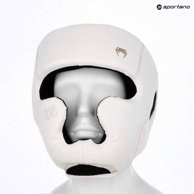 Boksz fejvédő Venum Impact Evo Scales Headgear ivory 8