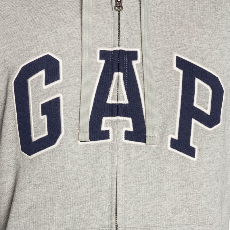 Férfi pulóver GAP XLS FT Arch FZ HD b10 grey heather 4