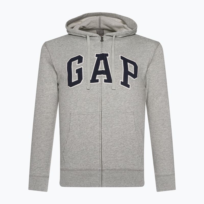 Férfi pulóver GAP XLS FT Arch FZ HD b10 grey heather 5