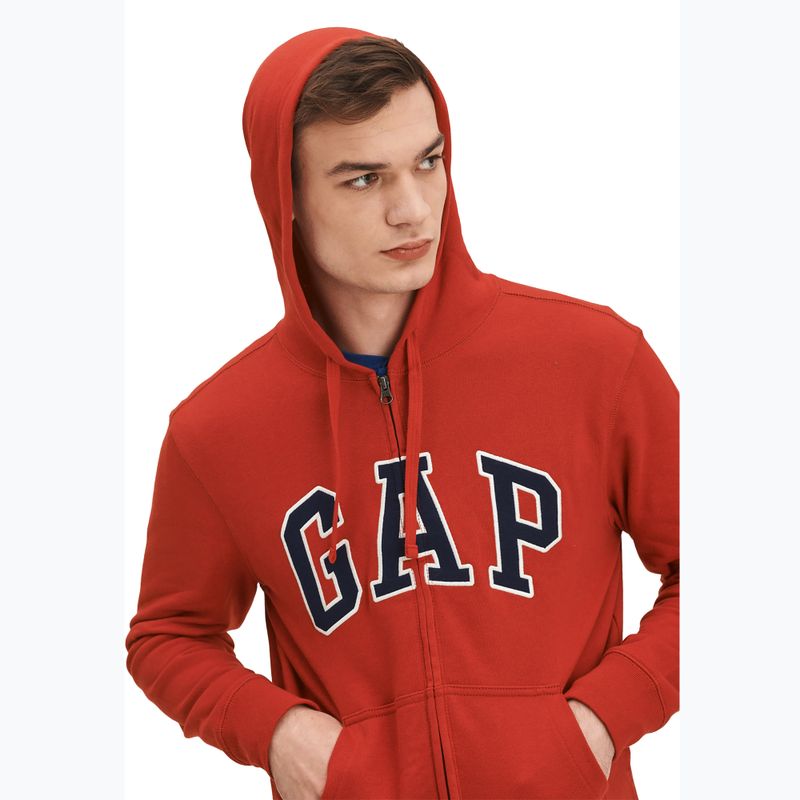 Férfi pulóver GAP XLS FT Arch FZ HD lasalle red 4