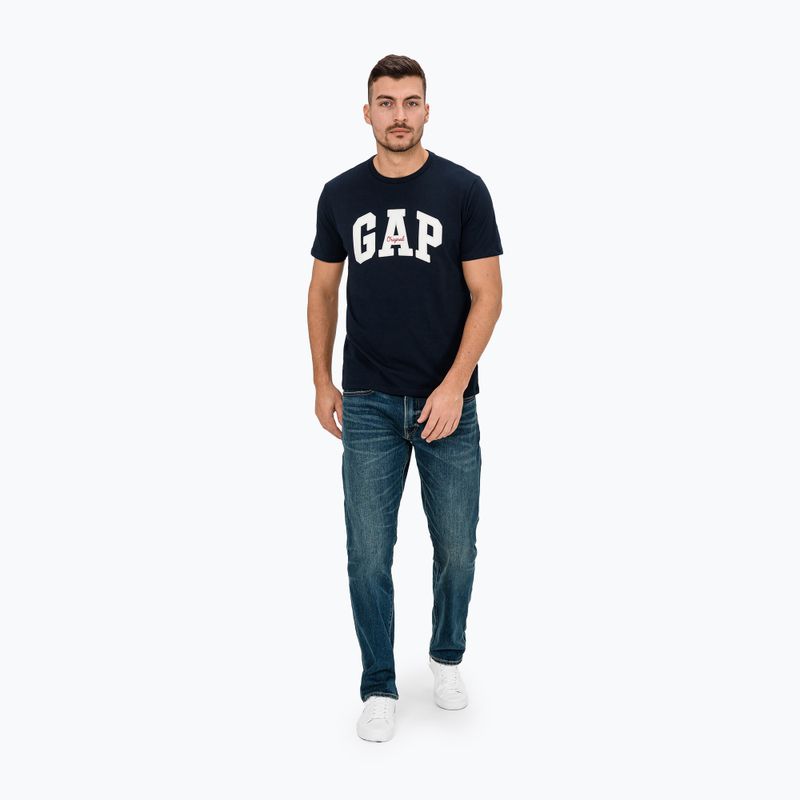 Férfi póló GAP Logo Original Tee blue navy 2
