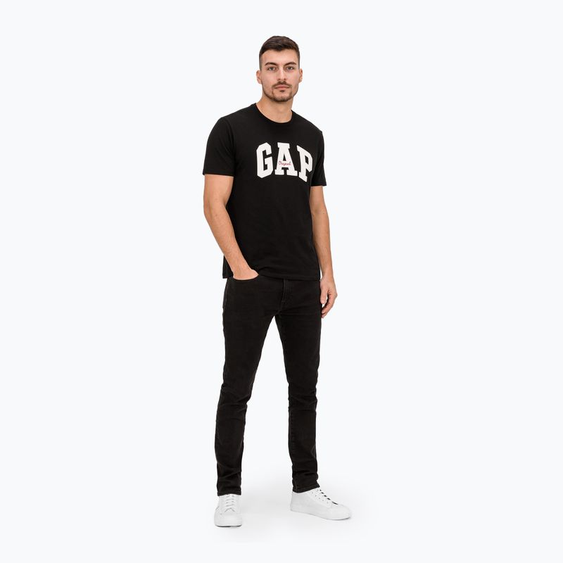 Férfi póló GAP Logo Original Tee true black 2