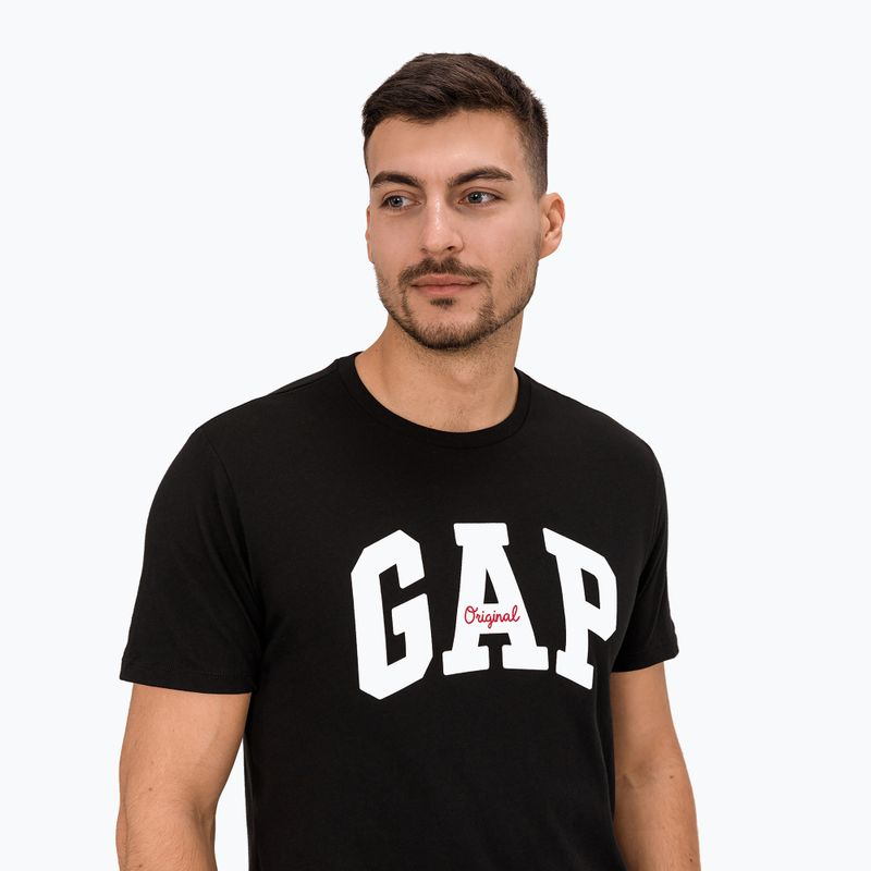 Férfi póló GAP Logo Original Tee true black 4