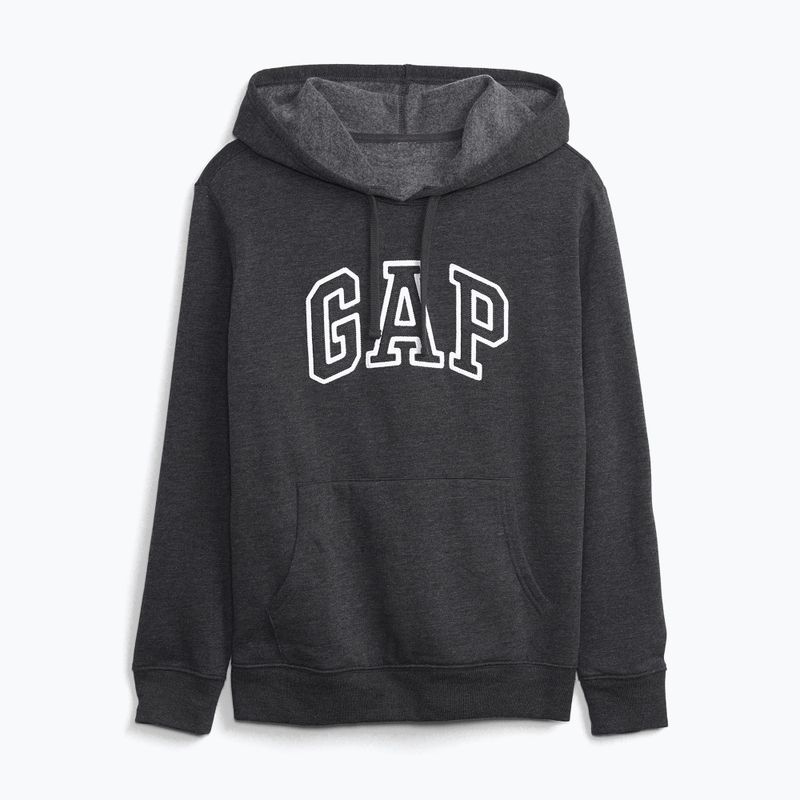 Női pulóver GAP V-Gap Heritage PO HD charcoal heather