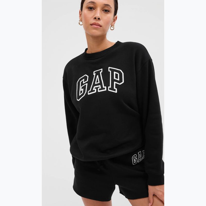 Női melegítőfelső GAP V-Gap Heritage Crew true black 3