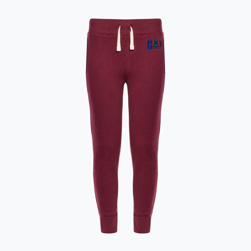 Gyermek nadrág GAP V-Fall Fash Logo Jogger mély gránátvörös