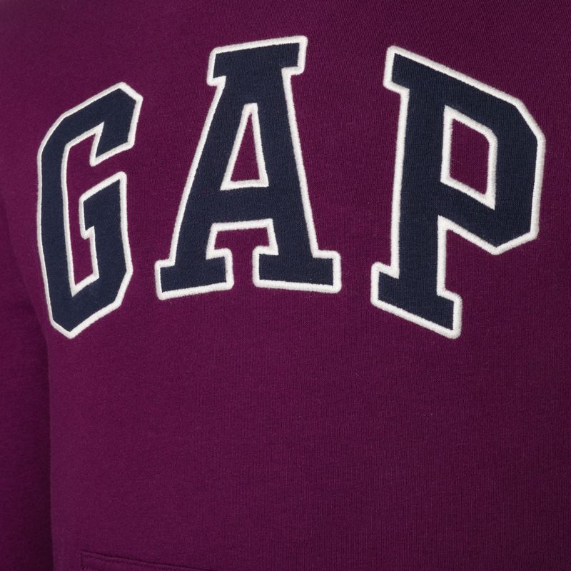 Férfi pulóver  GAP V-Heritage Logo PO SNL beach plum 4