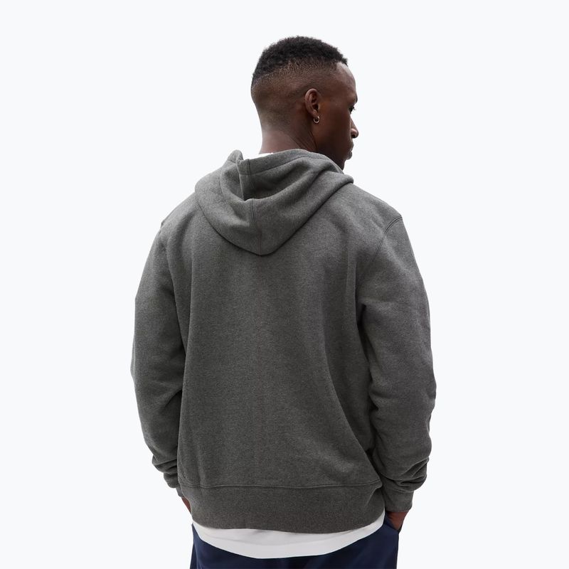 Férfi pulóver GAP Fullzip Logo Hoodie heather grey 3