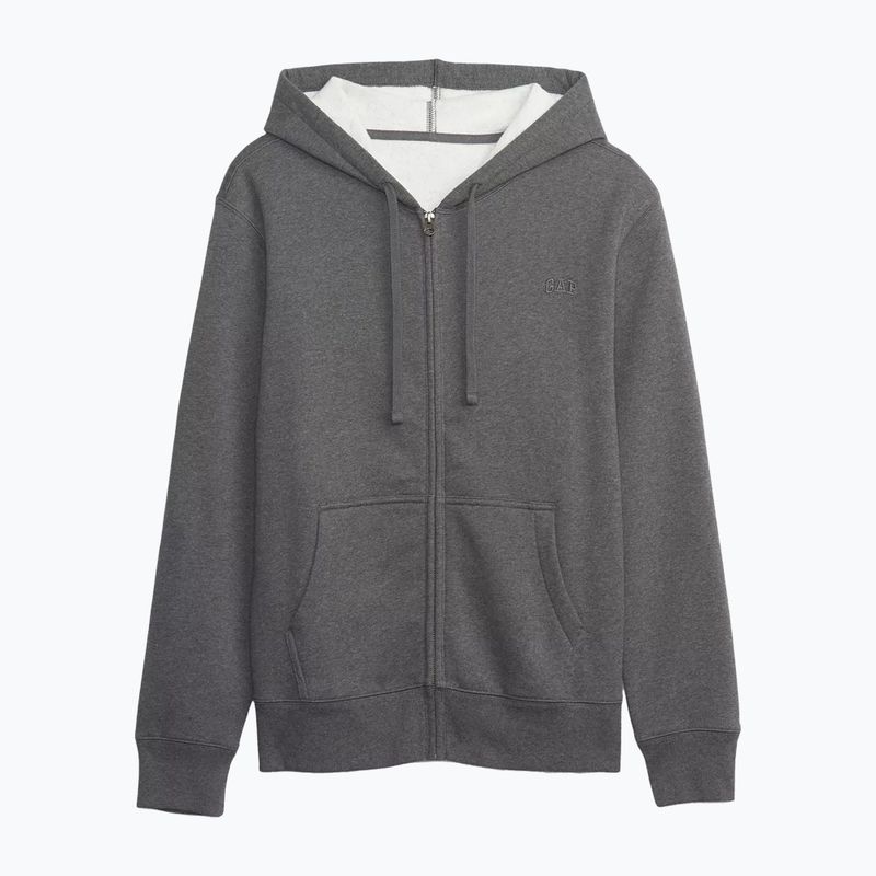 Férfi pulóver GAP Fullzip Logo Hoodie heather grey 5