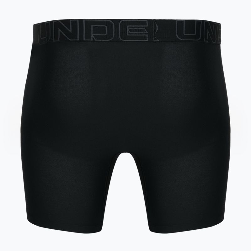 Under Armour Perf Tech 6in férfi boxeralsó 3 pár fekete 2