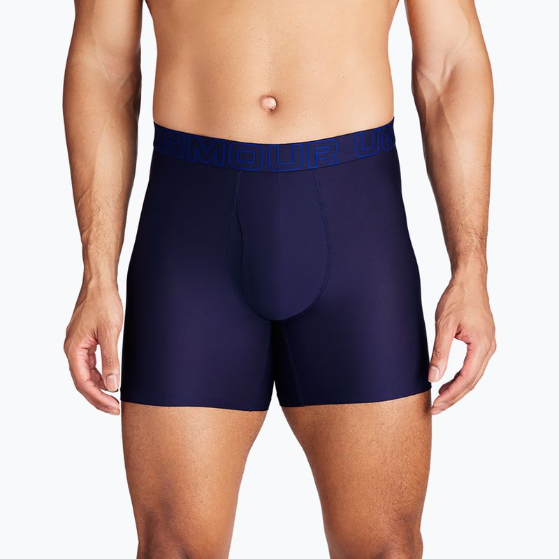 Férfi boxeralsó Under Armour Perf Tech Mesh 6in 3 pár midnight navy 6