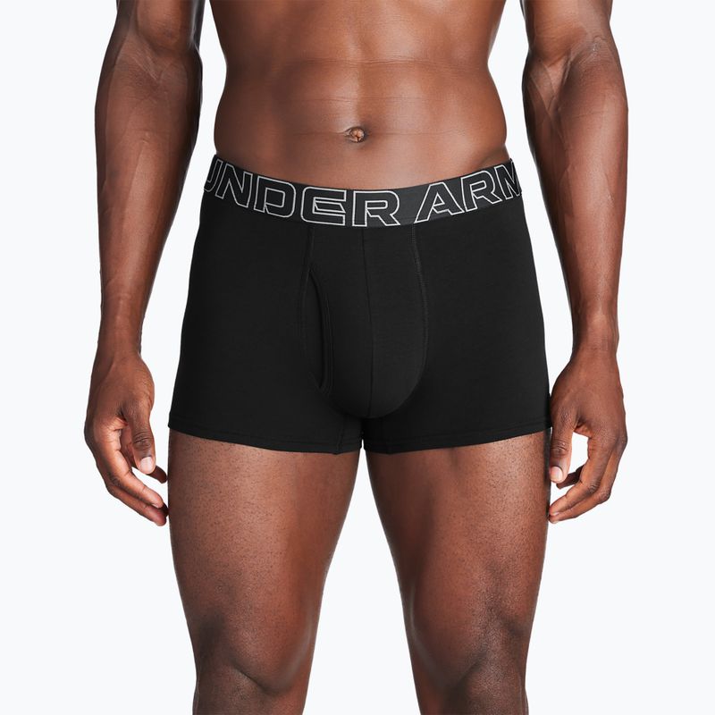 Férfi alsónemű Under Armour Perf Cotton 3 db black 5