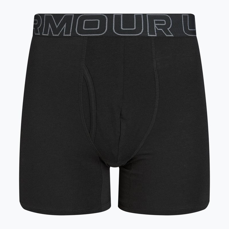 Férfi alsónemű Under Armour Perf Cotton 6" 3 db carbon black/galaxy black 8
