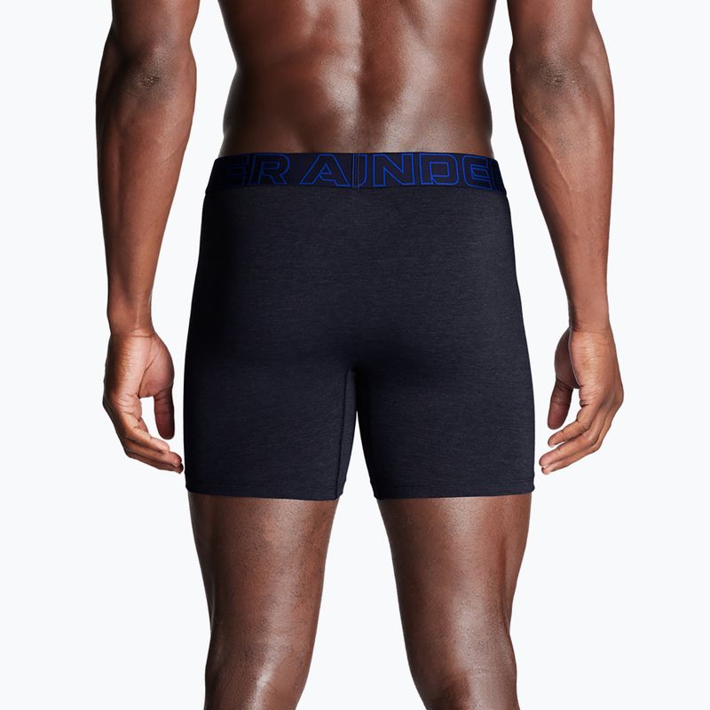 Under Armour Perf Cotton 6" férfi boxeralsó 3 pár éjfél/navy 3