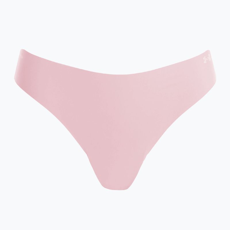 Női Under Armour Pure Stretch Ns Tanga 3 pár canyon rózsaszín/fekete 2