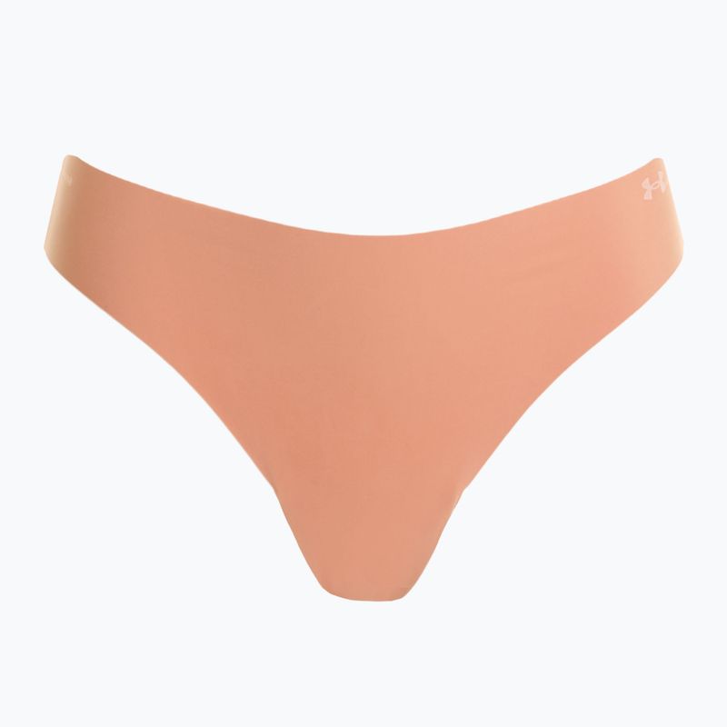 Női Under Armour Pure Stretch Ns Tanga 3 pár canyon rózsaszín/fekete 3