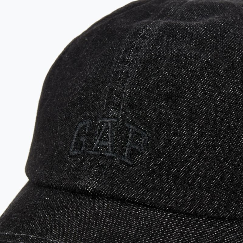 Férfi baseballsapka GAP Logo BBH black denim 4