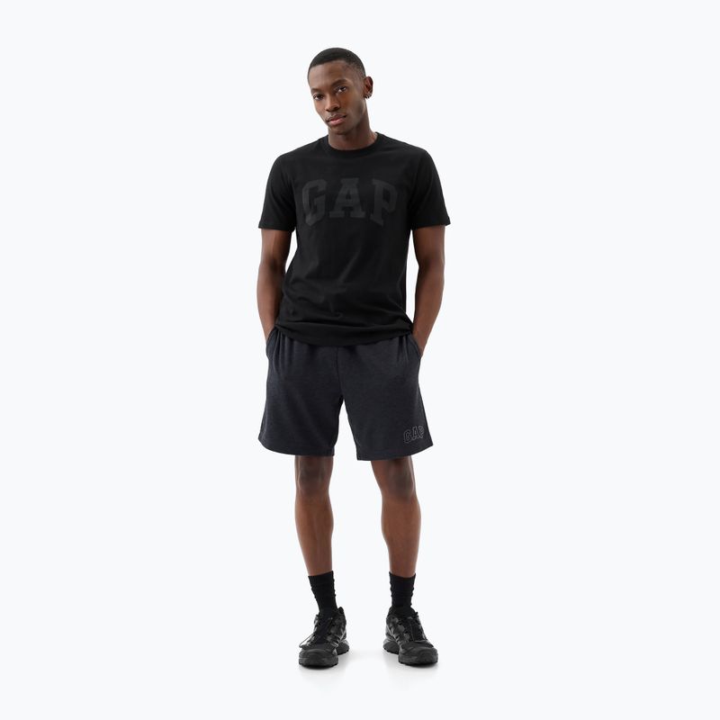Férfi póló GAP Soft Basic Logo true black 2