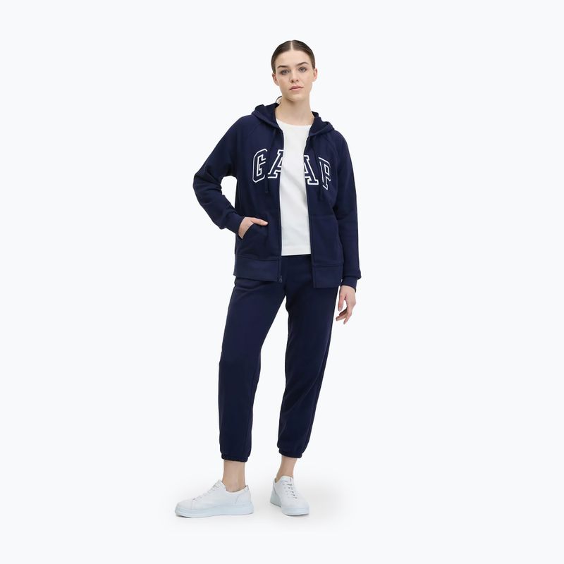 Női pulóver GAP French Fullzip Logo Hoodie navy 2