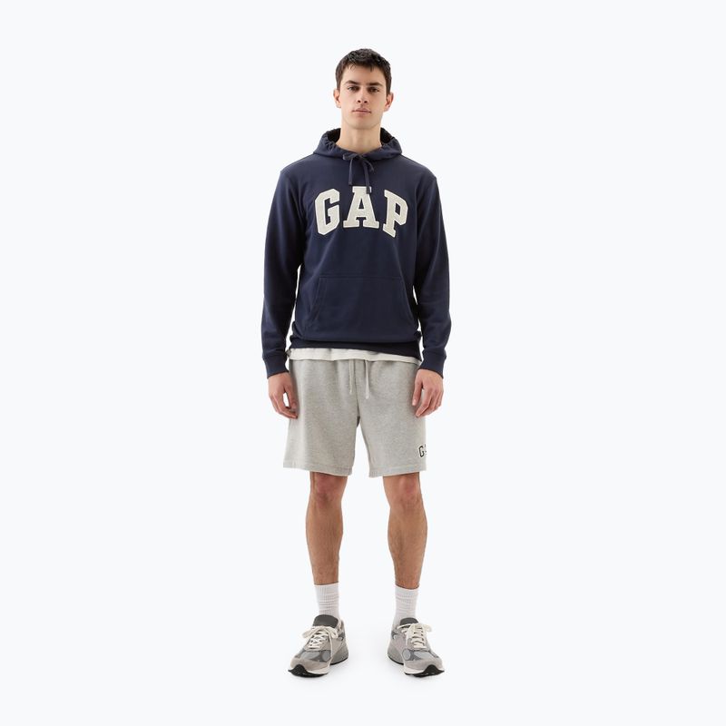 Férfi pulóver GAP Heritage French Terry Logo blue navy 2
