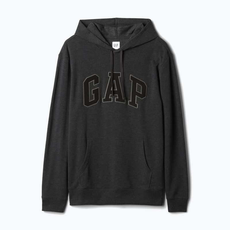 Férfi pulóver GAP Heritage French Terry Logo charcoal heather 5